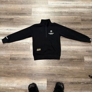 Bape Black Quarter Zip-Up Men's Sweater